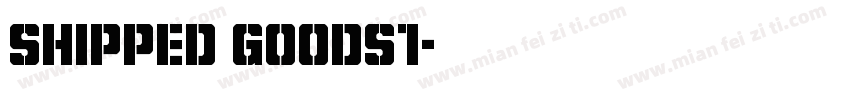 shipped goods1字体转换